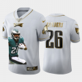 Cheap Philadelphia Eagles #26 Miles Sanders Nike Team Hero Vapor Limited NFL 100 Jersey White Golden