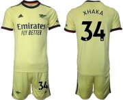 Wholesale Cheap Men 2021-2022 Club Arsenal away yellow 34 Soccer Jersey