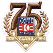 Wholesale Cheap Stitched 2014 National MLB Hall Of Fame 75th Anniversary Jersey Patch