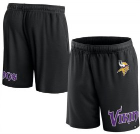 Cheap Men\'s Minnesota Vikings Black Shorts