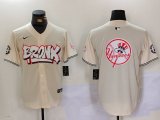 Cheap Men's New York Yankees Blank Cream Vapor Limited Stitched Baseball Jerseys