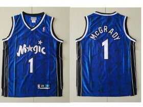 Wholesale Cheap Orlando Magic #1 Tracy McGrady Blue All-Star Hardwood Classics Soul Swingman Throwback Jersey