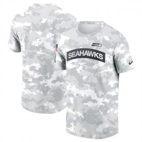 Cheap Men\'s Seattle Seahawks 2024 Arctic Camo Salute To Service Performance T-Shirt