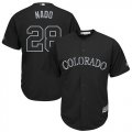 Wholesale Cheap Rockies #28 Nolan Arenado Black 