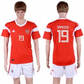 Wholesale Cheap Russia #19 Samedov Home Soccer Country Jersey