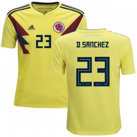 Wholesale Cheap Colombia #23 D.Sanchez Home Kid Soccer Country Jersey