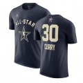 Cheap Men's 2024 All-Star #30 Stephen Curry Navy T-Shirt