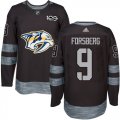 Wholesale Cheap Adidas Predators #9 Filip Forsberg Black 1917-2017 100th Anniversary Stitched NHL Jersey