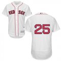 Wholesale Cheap Red Sox #25 Jackie Bradley Jr White Flexbase Authentic Collection Stitched MLB Jersey