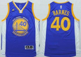 Wholesale Cheap Men\'s Golden State Warriors #40 Harrison Barnes Revolution 30 Swingman 2014 New Blue Jersey