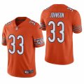 Wholesale Cheap Men's Chicago Bears #33 Jaylon Johnson Orange Vapor Limited 2020 NFL Draft Jersey