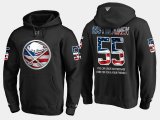 Wholesale Cheap Sabres #55 Rasmus Ristolainen NHL Banner Wave Usa Flag Black Hoodie