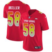 Wholesale Cheap Nike Broncos #58 Von Miller Red Men's Stitched NFL Limited AFC 2018 Pro Bowl Jersey