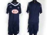 Wholesale Cheap Bordeaux Blank Dark Blue Home Soccer Club Jersey