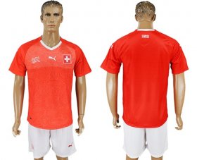 Wholesale Cheap Switzerland Blank Red Home Soccer Country Jersey