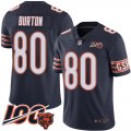 Wholesale Cheap Nike Bears #80 Trey Burton Navy Blue Team Color Men's Stitched NFL 100th Season Vapor Limited Jersey