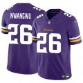 Cheap Men's Minnesota Vikings #26 Kene Nwangwu Purple 2023 F.U.S.E. Vapor Untouchable Limited Stitched Jersey