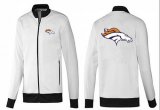 Wholesale Cheap NFL Denver Broncos Team Logo Jacket White_1