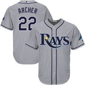 Wholesale Cheap Rays #22 Chris Archer Grey New Cool Base Stitched MLB Jersey