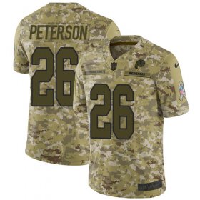 Wholesale Cheap Nike Redskins #26 Adrian Peterson Camo Youth Stitched NFL Limited 2018 Salute to Service Jersey