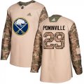 Wholesale Cheap Adidas Sabres #29 Jason Pominville Camo Authentic 2017 Veterans Day Stitched NHL Jersey