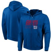 Wholesale Cheap New York Giants Majestic Hyper Stack Full-Zip Hoodie Royal