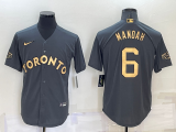 Wholesale Men's Toronto Blue Jays #6 Alek Manoah Grey 2022 All Star Stitched Cool Base Nike Jersey