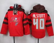 Wholesale Cheap Nike Buccaneers #40 Mike Alstott Red Player Pullover NFL Hoodie