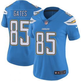 Wholesale Cheap Nike Chargers #85 Antonio Gates Electric Blue Alternate Women\'s Stitched NFL Vapor Untouchable Limited Jersey