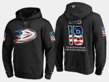 Wholesale Cheap Ducks #18 Patrick Eaves NHL Banner Wave Usa Flag Black Hoodie