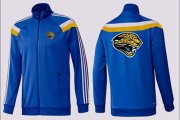 Wholesale Cheap NFL Jacksonville Jaguars Team Logo Jacket Blue_3