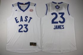 Wholesale Cheap 2015-16 NBA Eastern All-Stars Men\'s #23 LeBron James Revolution 30 Swingman White Jersey