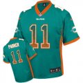 Wholesale Cheap Nike Dolphins #11 DeVante Parker Aqua Green Team Color Men's Stitched NFL Elite Drift Fashion Jersey