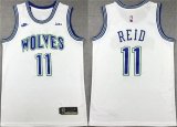 Cheap Men's Minnesota Timberwolves #11 Naz Reid White City Edition Stitched Jersey