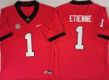 Men's Georgia Bulldogs #1 Trevor Etienne Red Stitched Jersey