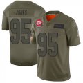 Wholesale Cheap Nike Chiefs #95 Chris Jones Camo Youth Stitched NFL Limited 2019 Salute to Service Jersey