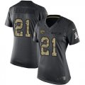 Wholesale Cheap Nike Jaguars #21 C.J. Henderson Black Women's Stitched NFL Limited 2016 Salute to Service Jersey