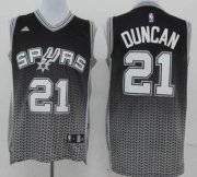 Wholesale Cheap San Antonio Spurs #21 Tim Duncan Black/White Resonate Fashion Jersey