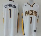 Wholesale Cheap Indiana Pacers #1 Lance Stephenson Revolution 30 Swingman White Jersey