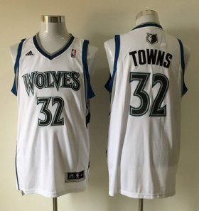 Wholesale Cheap Men\'s Minnesota Timberwolves #32 Karl-Anthony Towns Revolution 30 Swingman White Jersey