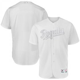 Wholesale Cheap Kansas City Royals Blank Majestic 2019 Players\' Weekend Flex Base Authentic Team Jersey White