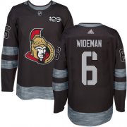 Wholesale Cheap Adidas Senators #6 Chris Wideman Black 1917-2017 100th Anniversary Stitched NHL Jersey