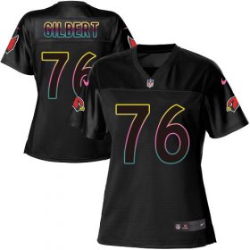 Wholesale Cheap Nike Cardinals #76 Marcus Gilbert Black Women\'s NFL Fashion Game Jersey