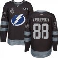 Wholesale Cheap Adidas Lightning #88 Andrei Vasilevskiy Black 1917-2017 100th Anniversary 2020 Stanley Cup Final Stitched NHL Jersey