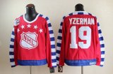 Wholesale Cheap Red Wings #19 Steve Yzerman Red All Star CCM Throwback 75TH Stitched NHL Jersey