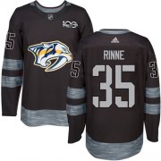 Wholesale Cheap Adidas Predators #35 Pekka Rinne Black 1917-2017 100th Anniversary Stitched NHL Jersey