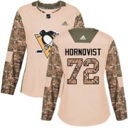 Wholesale Cheap Adidas Penguins #72 Patric Hornqvist Camo Authentic 2017 Veterans Day Women's Stitched NHL Jersey