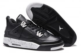 Wholesale Cheap Air Jordan 4 For Womens Shoes Oreo Black/gray