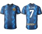 Wholesale Cheap Men 2021-2022 Club Inter Milan home blue aaa versio 7 Nike Soccer Jersey