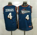 Wholesale Cheap Men's Detroit Pistons #4 Joe Dumars Teal Blue Hardwood Classics Soul Swingman Throwback Jersey